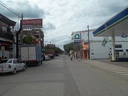 Pellegrini Street view to the North in San Ramón de la Nueva Orán